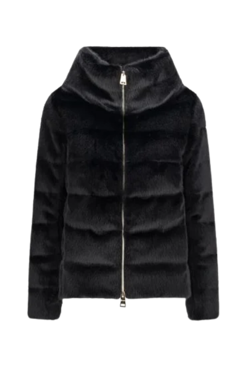 Herno Outer: 100% Polyester; Lining: 100% Polyamide; Padding: 80% Down down jacket in black