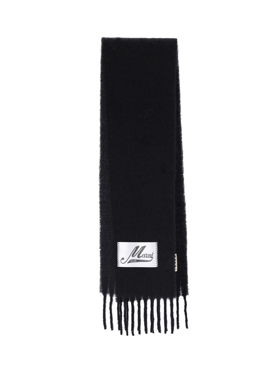 Marni 80% Alpaca scarf in black