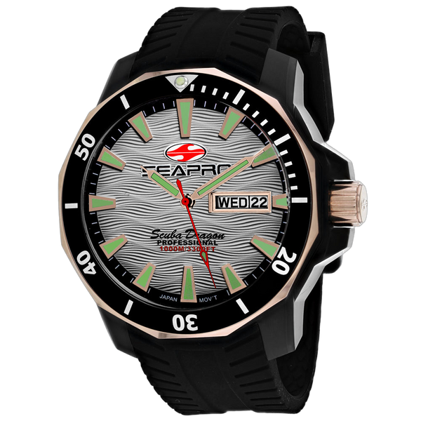 Seapro Stainless steel case watch in silver