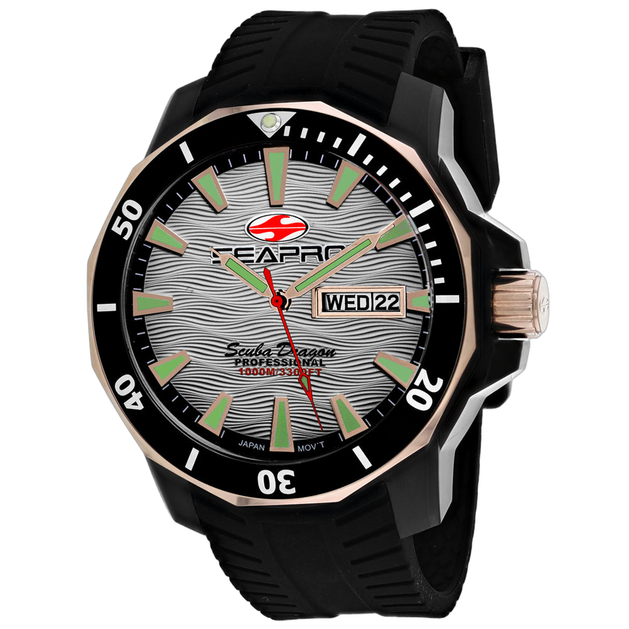 Seapro Stainless steel case watch in silver