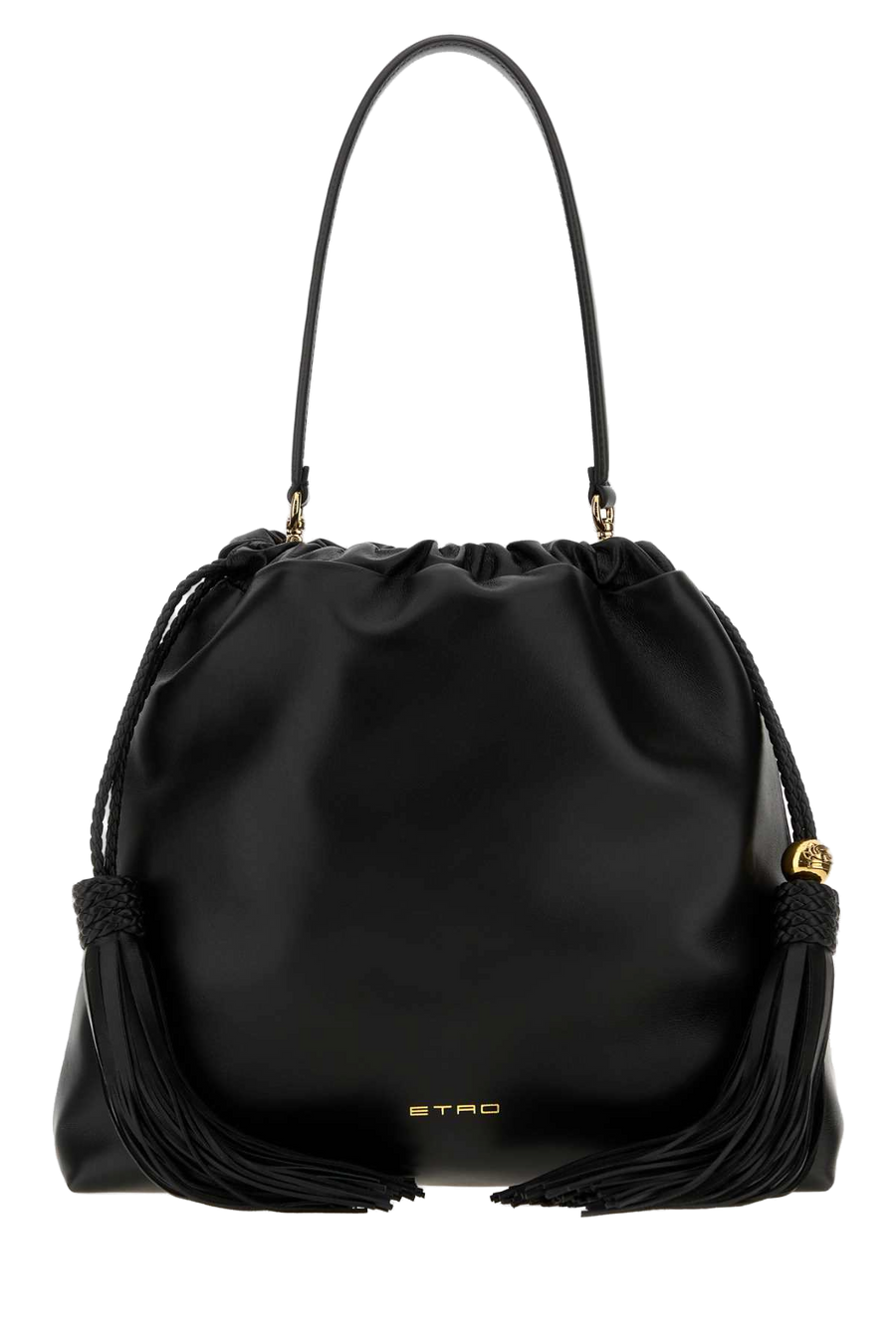 Black Leather Medium Kalispera Bucket Bag N0000 Borse A Mano