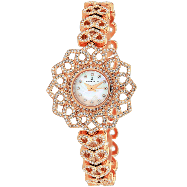 Christian Van Sant Brass case watch in rose gold