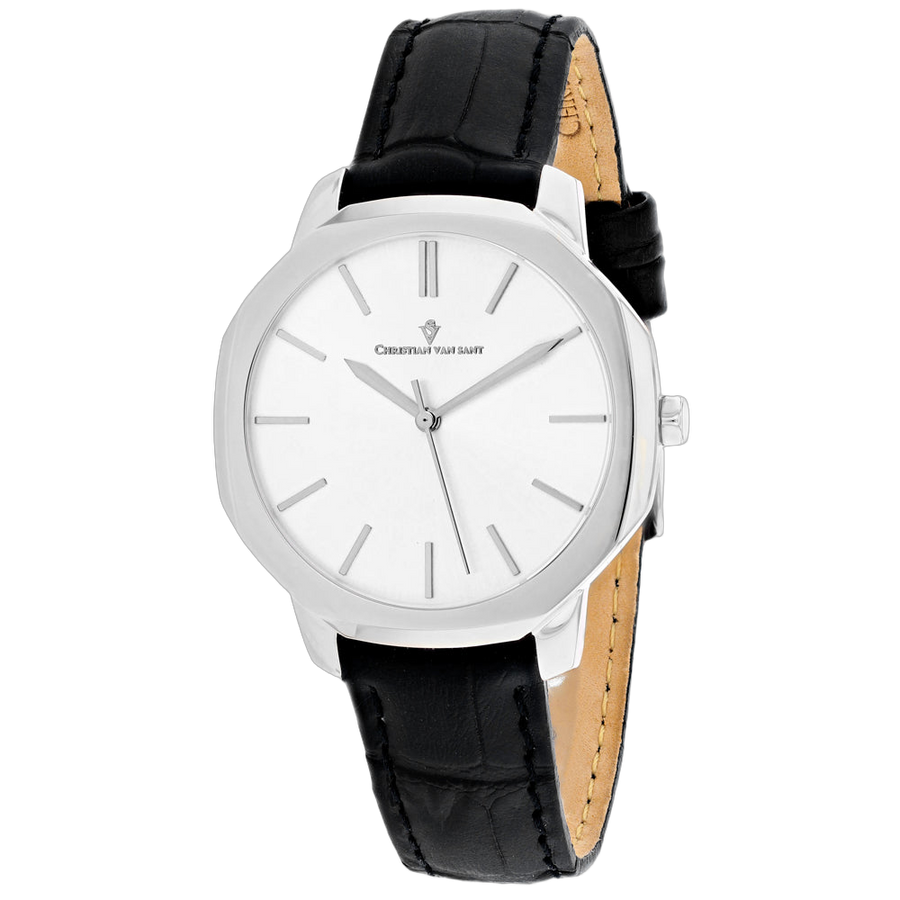 Christian Van Sant Stainless steel case watch in silver