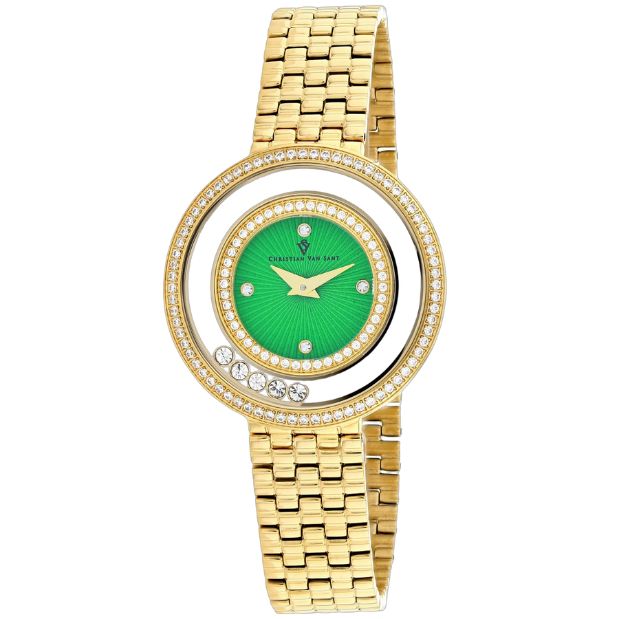 Christian Van Sant Stainless steel case watch in gold