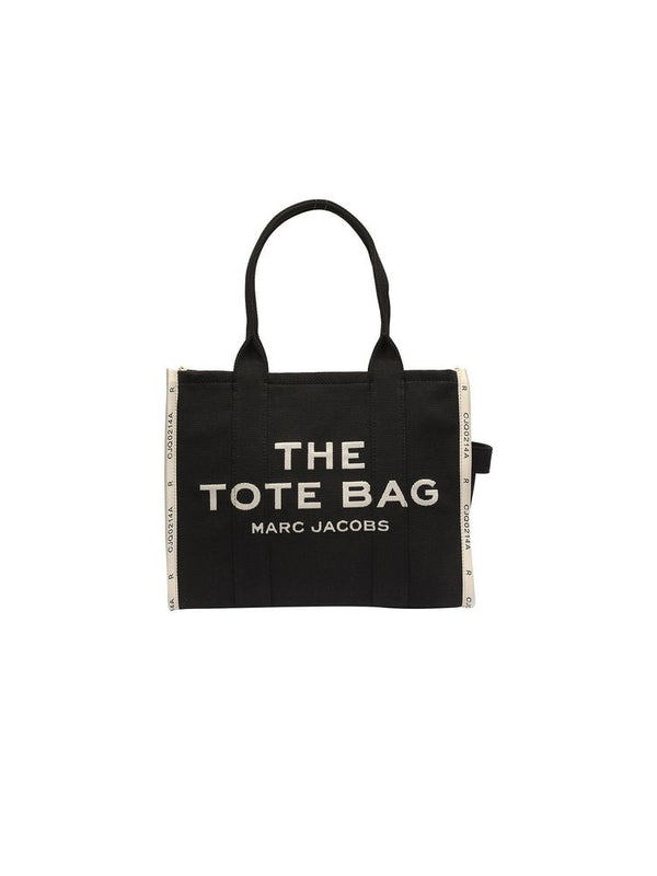 Marc Jacobs 64% Cotton tote bag in black