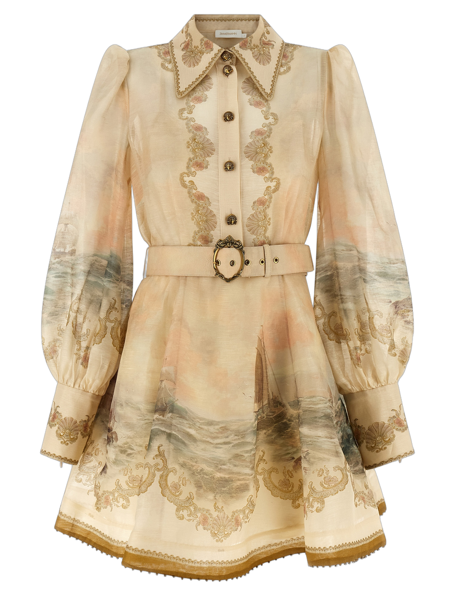 Zimmermann 55% Linen dress in beige
