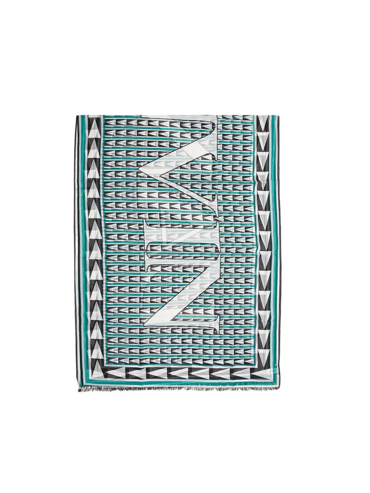 Lanvin 100% Wool scarf in blue