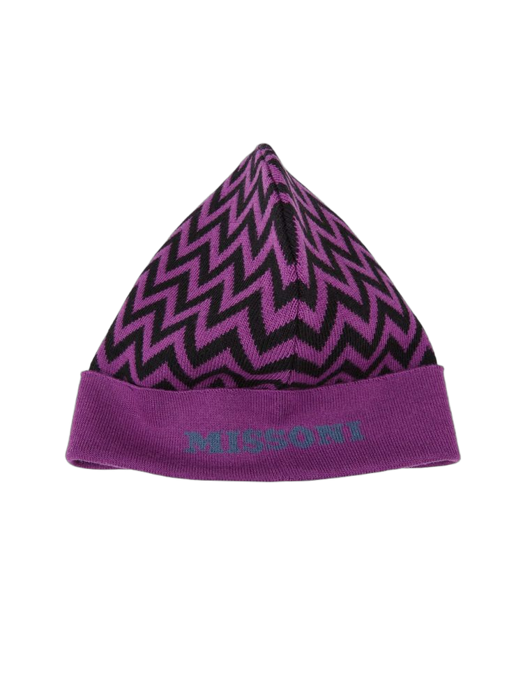 Missoni CP00WODA702_0006_ONESIZE_Missoni 100% Wool beanie in purple