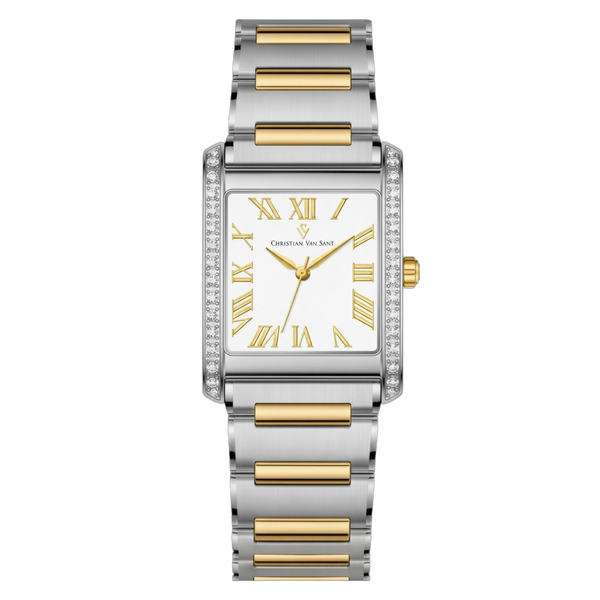 Christian Van Sant Stainless steel case watch in white