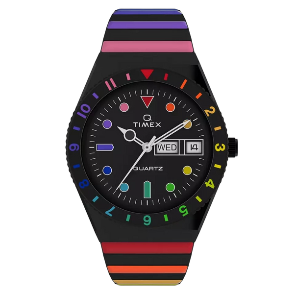 Timex Stainless steel case watch in black