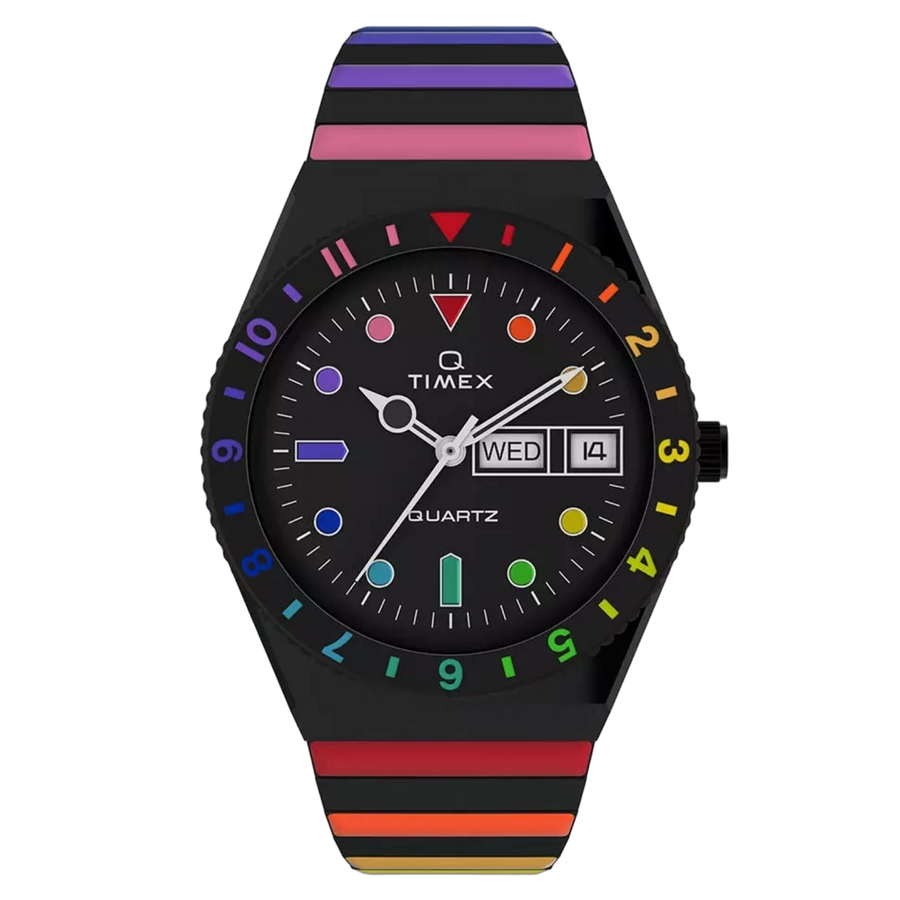 Timex Stainless steel case watch in black