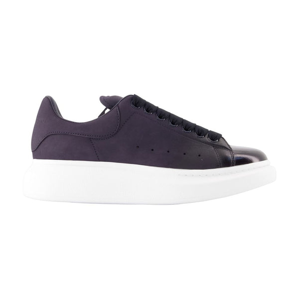 Oversized Sneakers - Alexander Mcqueen Leather Blue Calfskin Shoes /