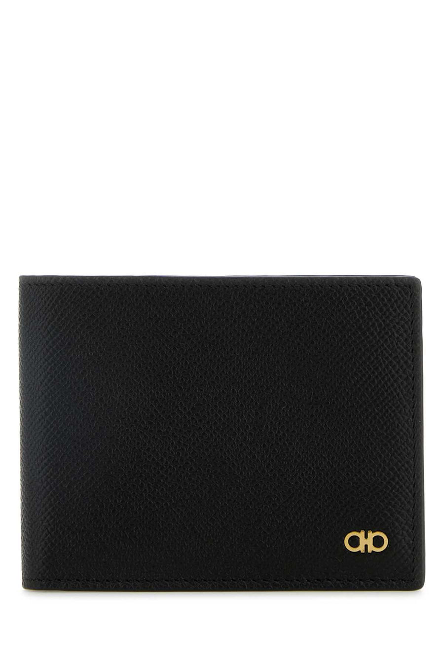 Ferragamo Gancio Exterior: 100% Leather wallet in black