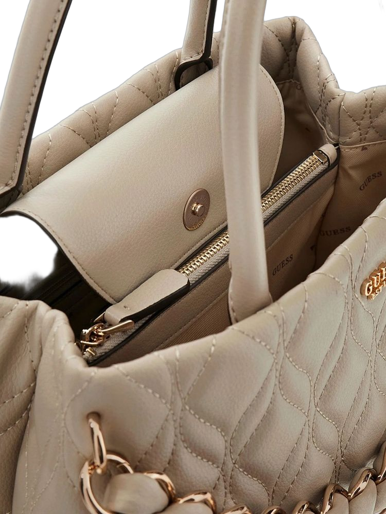 Guess 100% Polyurethane shoulder bag in beige