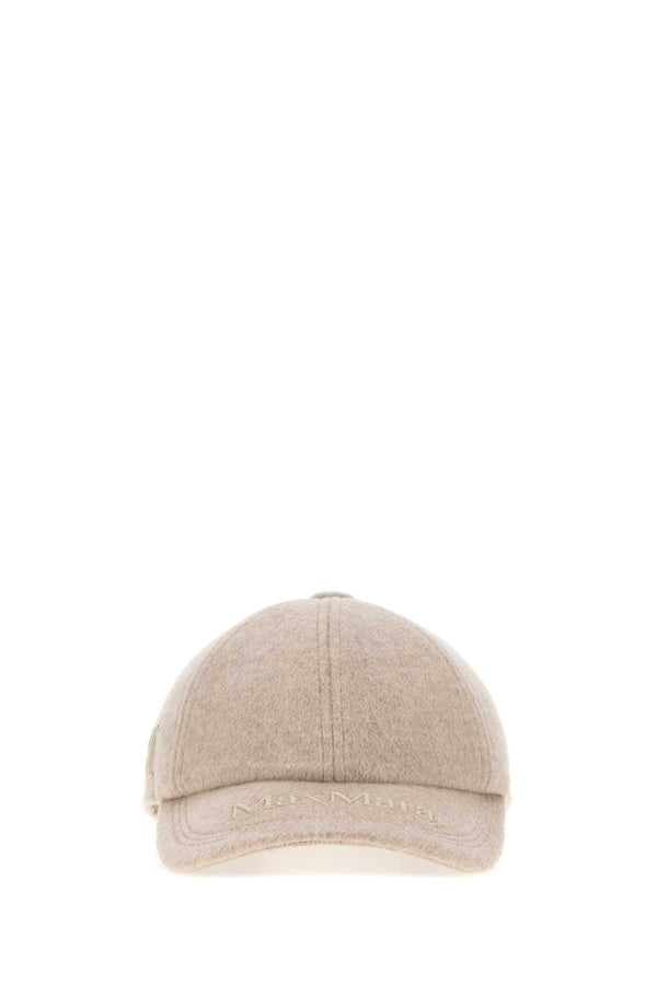 Max Mara MXALANCIA Exterior: 100% Cashmere; Lining: 63% Acetate baseball cap in beige