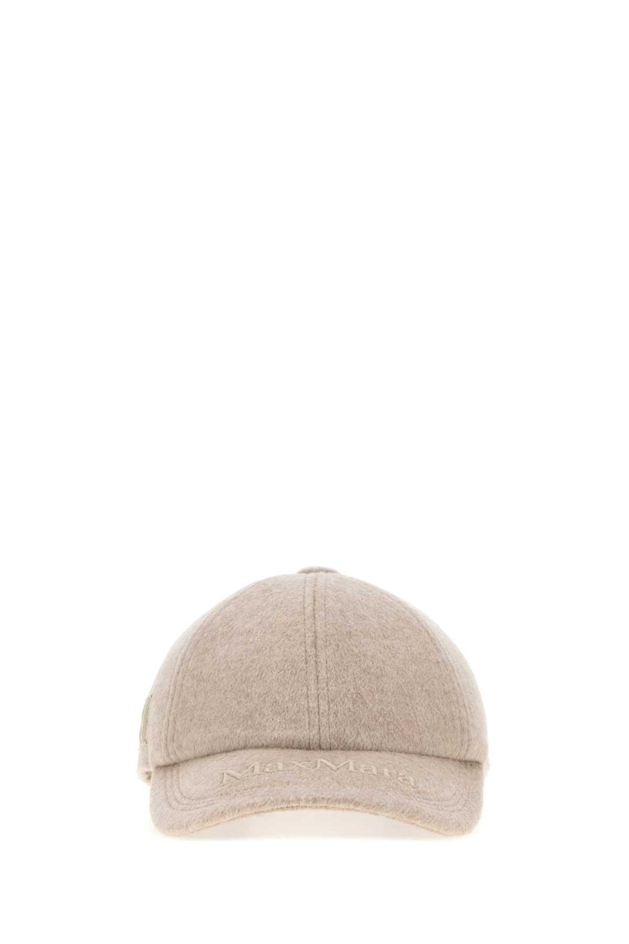 Max Mara MXALANCIA Exterior: 100% Cashmere; Lining: 63% Acetate baseball cap in beige