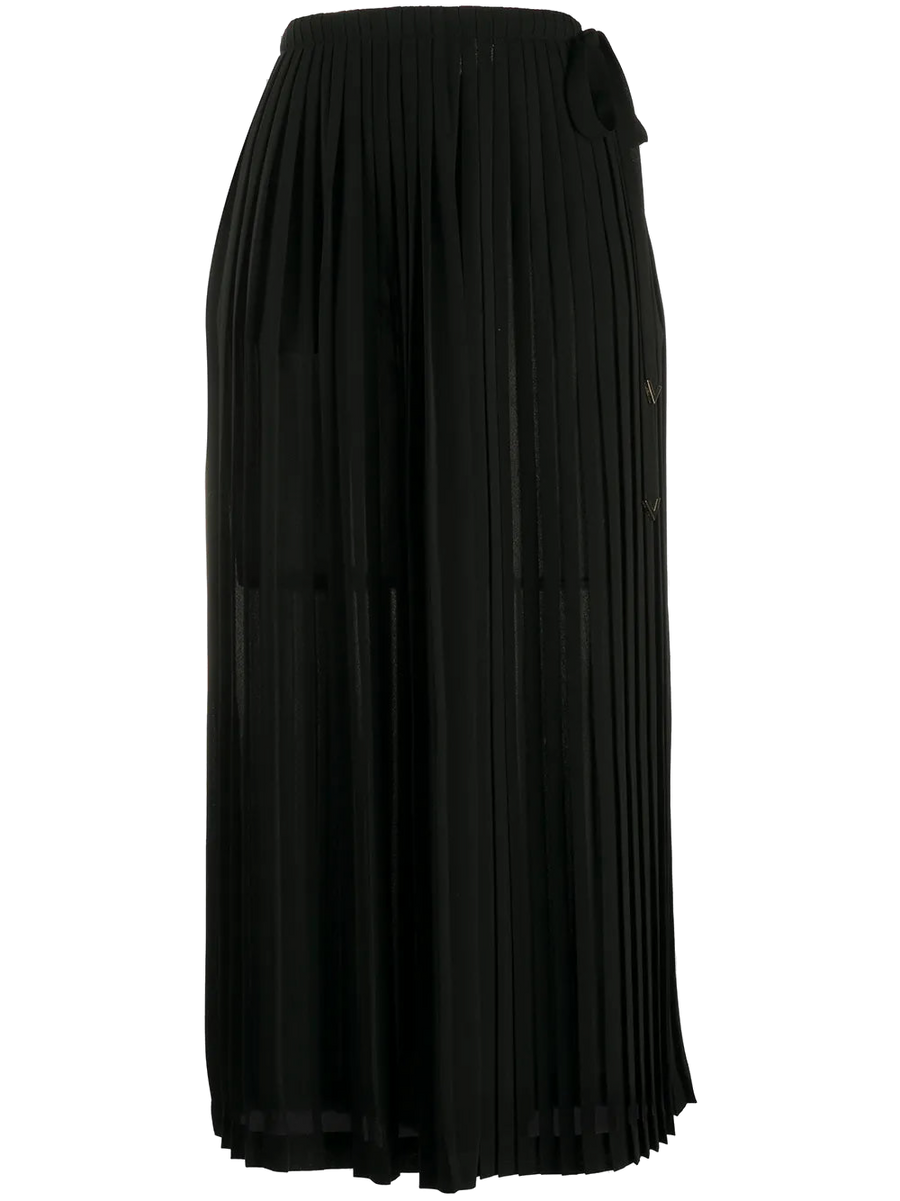 Valentino Silk skirt in black