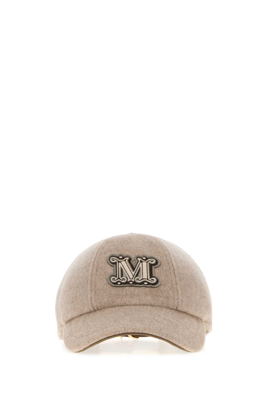 Max Mara MXAORDINE Exterior: 100% Cashmere; Lining: 100% Viscose baseball cap in beige