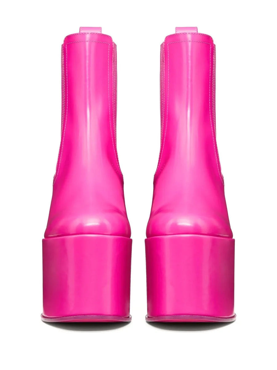 Valentino Leather boot in pink