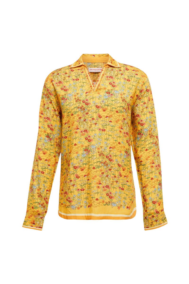 Orlebar Brown 20% Linen blouse in gold