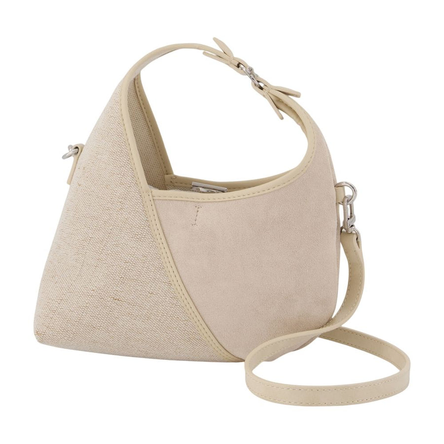 SamsøE SamsøE Lambskin shoulder bag in beige
