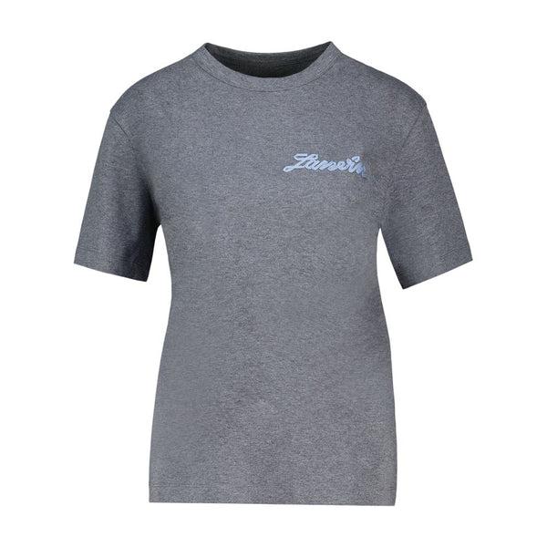 Petit Logo T-Shirt - Lanvin Cotton Grey Ready-to-wear / T-shirts
