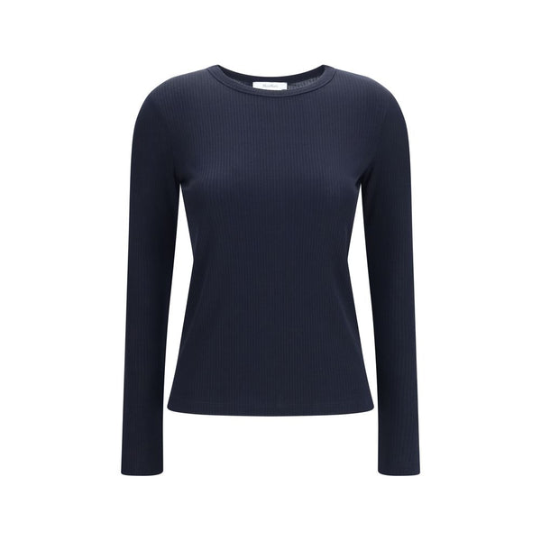 Max Mara 87% Lyocell sweater in navy