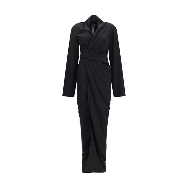 Rick Owens 53% Viscose 47% Acetate dress in black