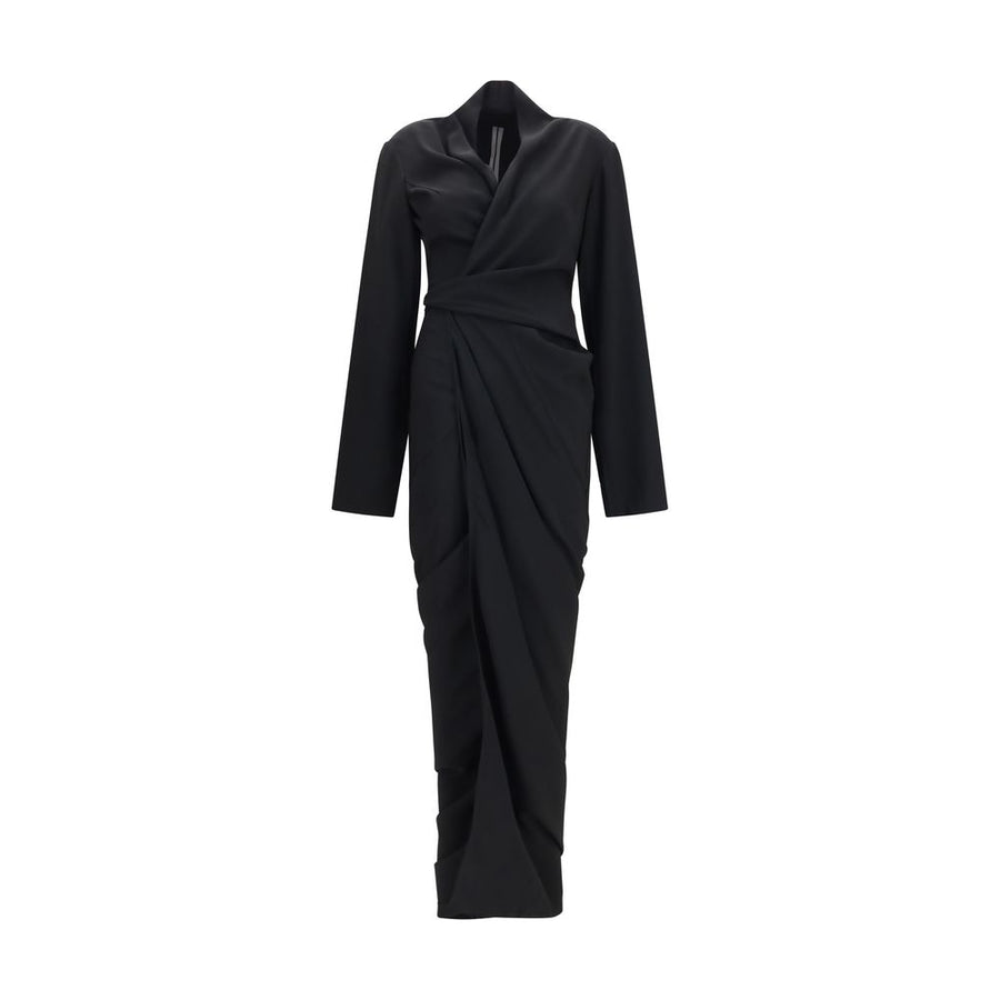 Rick Owens 53% Viscose 47% Acetate dress in black