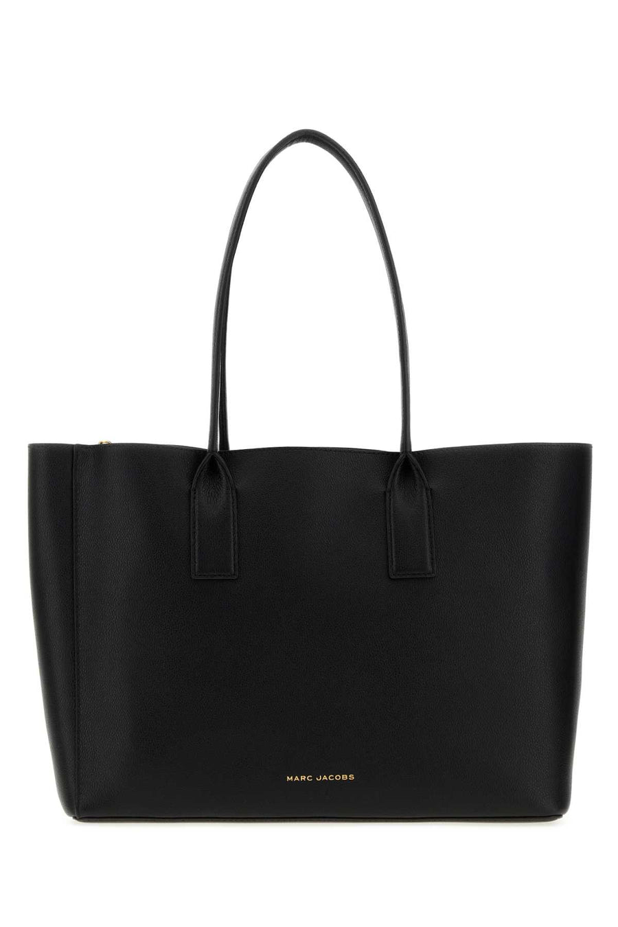 Marc Jacobs Work Exterior: 100% Leather; Finishing: Golden metal tote bag in black