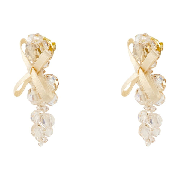 Simone Rocha Crystal earrings in yellow