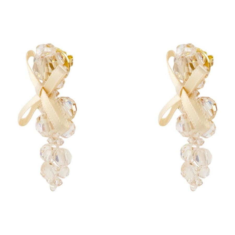 Simone Rocha Crystal earrings in yellow