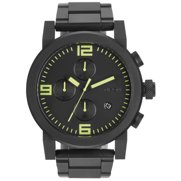 Nixon Stainless steel case watch in black