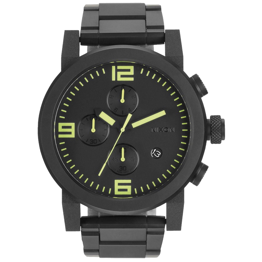 Nixon Stainless steel case watch in black