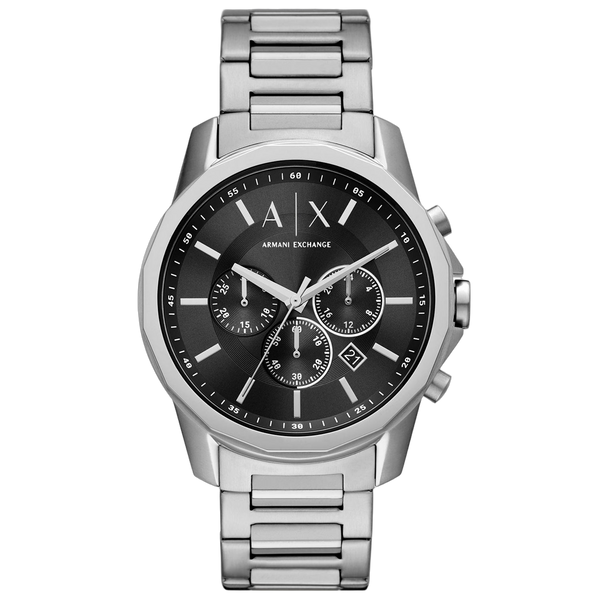 Armani Exchange Stainless steel case watch in black