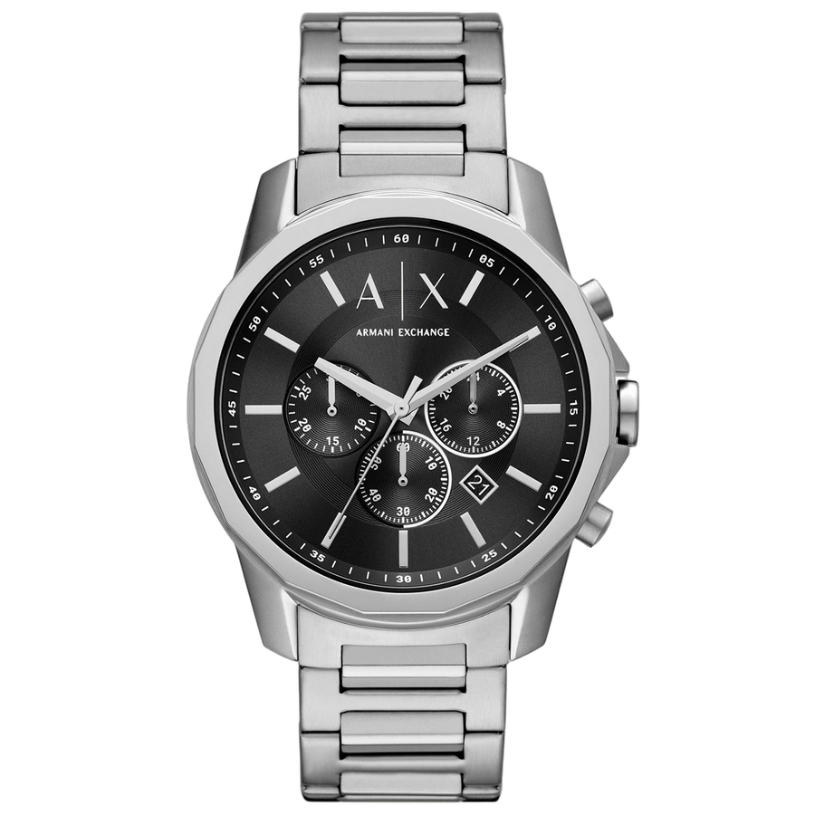 Armani Exchange Stainless steel case watch in black