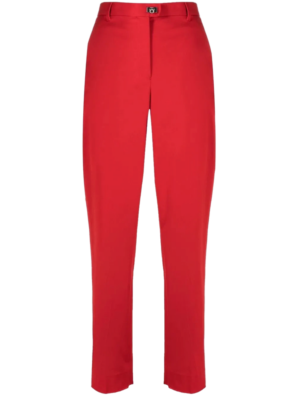 Ferragamo Cotton blend trousers in red
