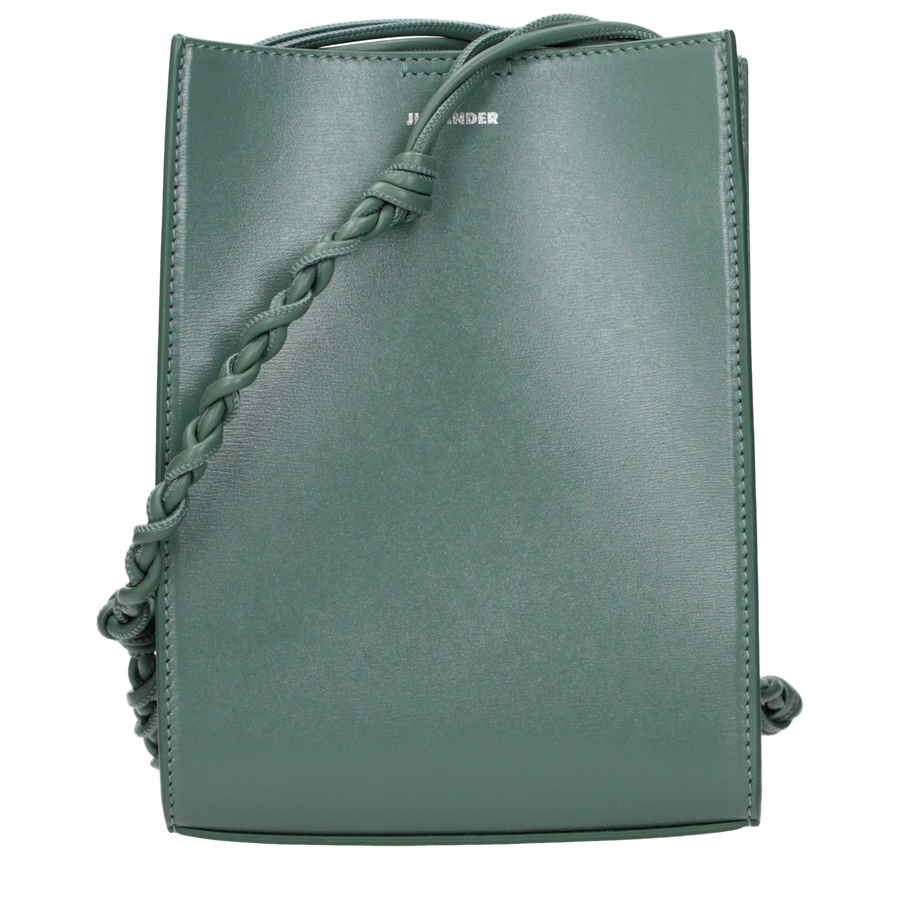 Jil Sander Leather crossbody bag in green