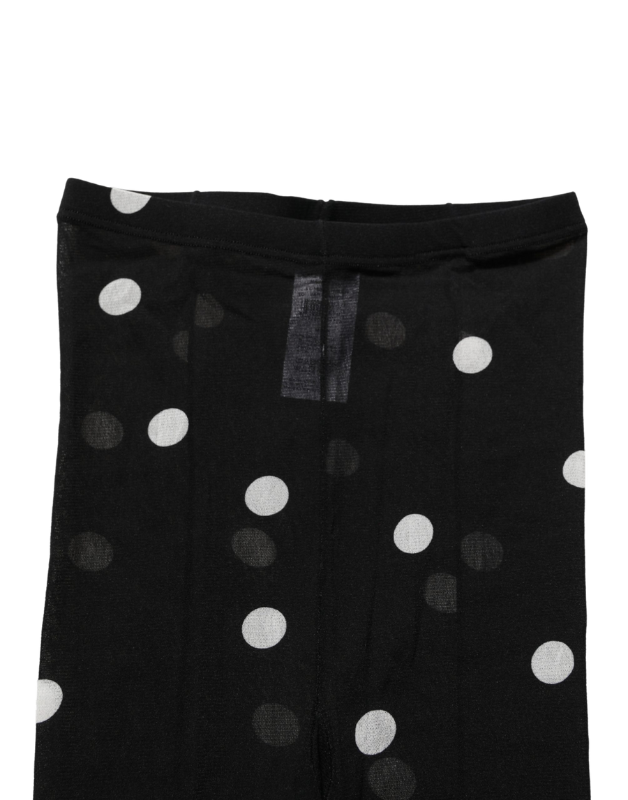 Black Polka Dot Tights Stockings Pantyhose Socks Nylon Clothing