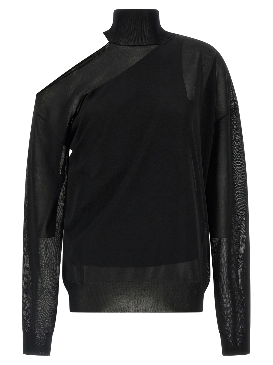 Black Viscose Cardigan Clothing