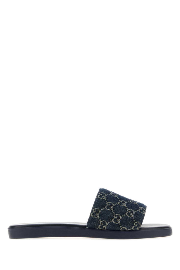 Gucci Exterior: 100% Fabric slip-on in navy