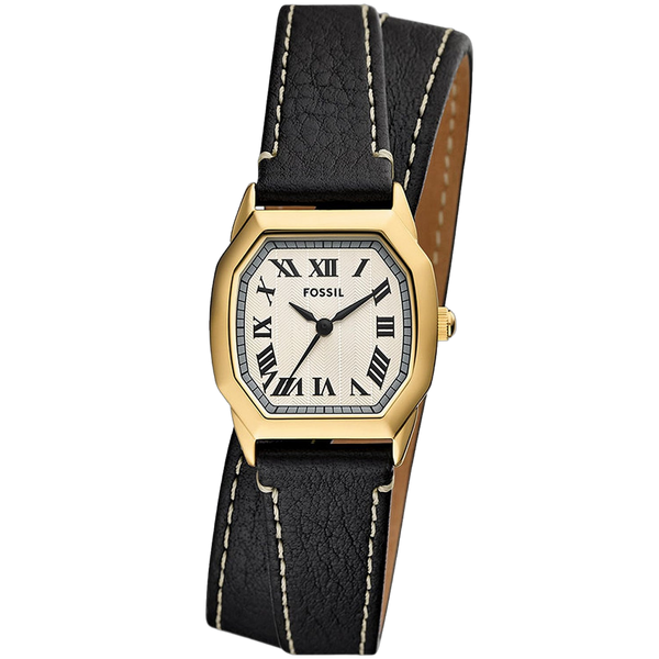 Fossil Stainless steel case watch in gold