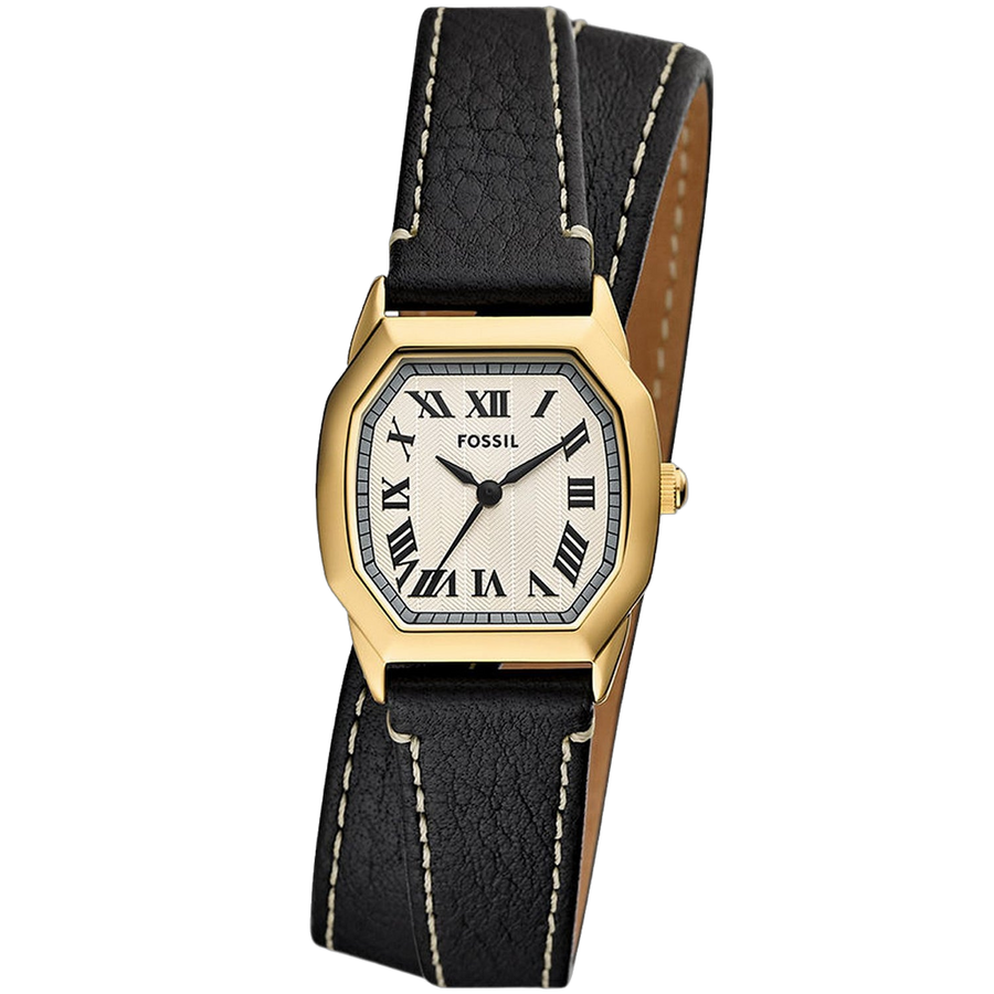 Fossil Stainless steel case watch in gold