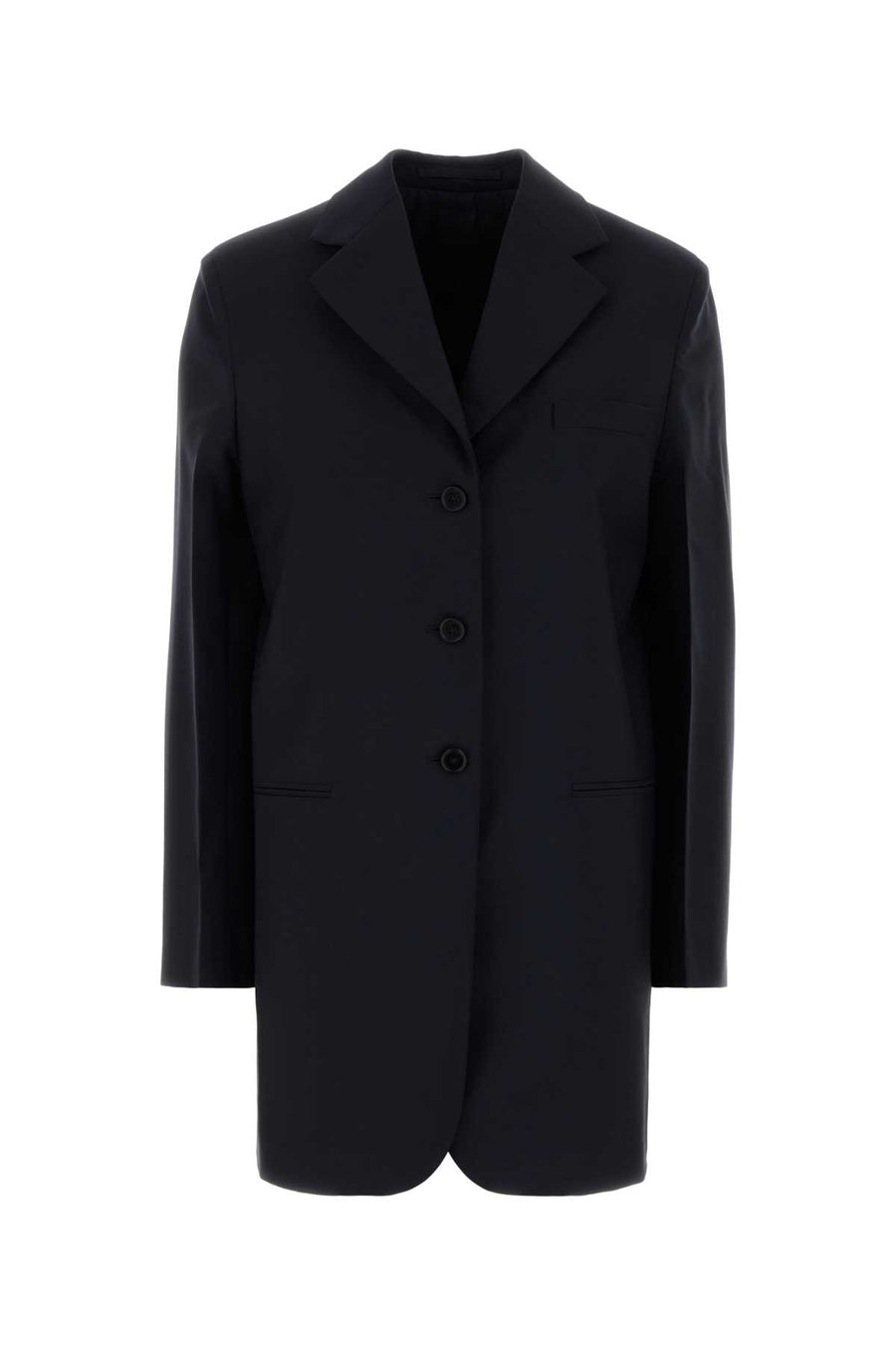 Midnight Blue Wool Blend Blazer Darkblue Giacche E Gilet