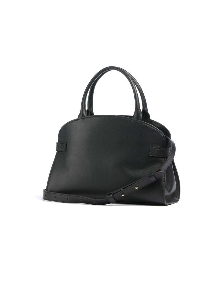 Coccinelle Smooth Leather top handle bag in black