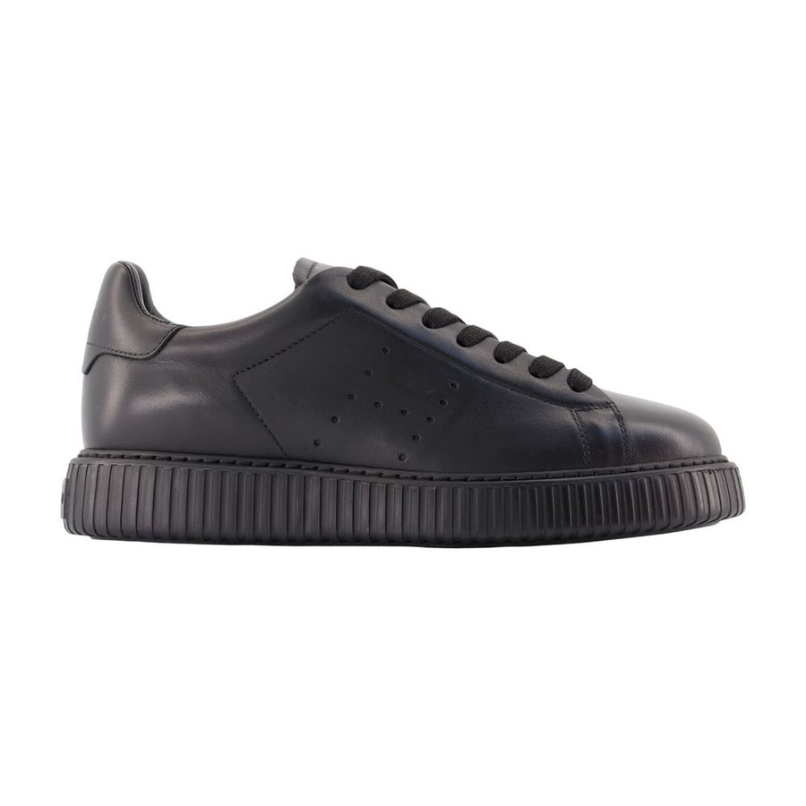 Hogan calfskin sneaker in black