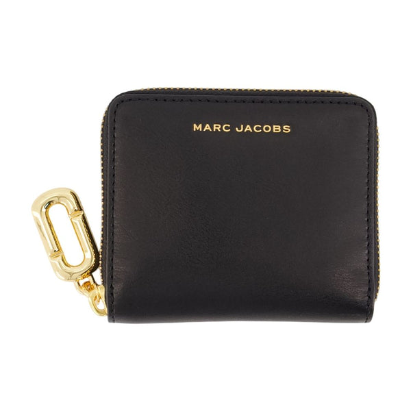 The Slim Compact Wallet - Marc Jacobs Leather Black Cowhide Accessories /