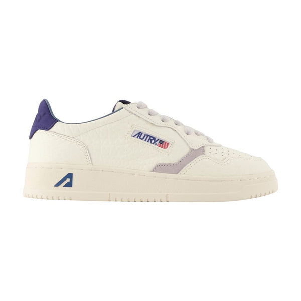 Medalist Low Sneakers - Autry Leather Ivory Calfskin Shoes /