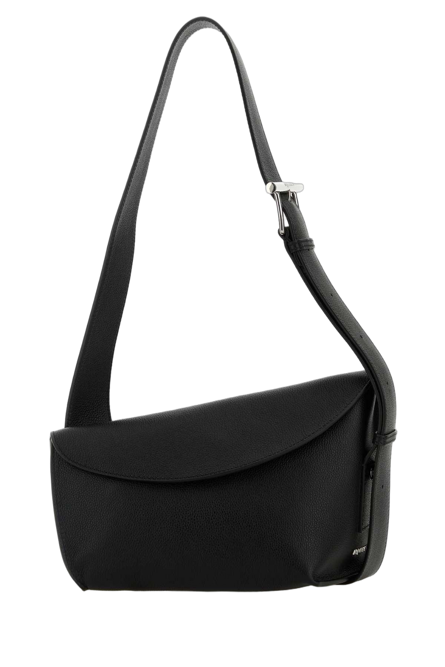 Alexander McQueen Exterior: 100% Calf shoulder bag in black