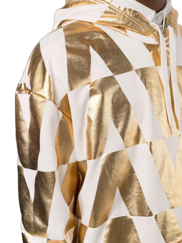 Valentino cotton hoodie in white